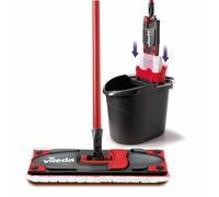 Vileda Ultramax Care Juego Completo, fregona con Mango, Cubo con PowerPress, para Suelos delicados, 100% Microfibra reciclada, Suelo de Secado rápido