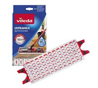 Vileda UltraMax - Recambio de mopa Sistema Ultramax, Apto para Todo Tipo de Suelos Duros, Elimina el 99% de Las bacterias Solo con Agua, 1 Unidad