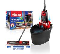 Vileda Komplettbox Juego Completo Universal ULTRAMAX XL, Microfibra, Rojo/Negro, Set