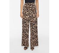 Vileoa Estampado De Leopardo Pantalones De Pierna Ancha S