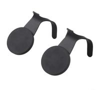 Vilgftyiet 2 soportes magnéticos de acero inoxidable para mango de café con fuerte succión, manipulador portátil y soporte de portafiltro para encimera de cocina, nevera u organización de coche (negro