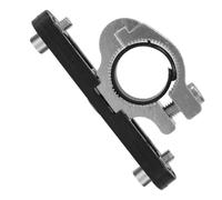 Vilgftyiet Adaptador de base de montaje de aleación de aluminio para portabidón de bicicleta, para tubo de cabeza de manillar, ajustable de 20 a 24 mm de diámetro, distancia de agujero de 63 mm, color