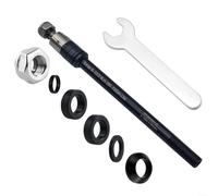 Vilgftyiet Adaptador de enganche de eje pasante para remolque de bicicleta ajustable, M12x1.0 160-178mm para Thule para remolques QERIDOO Croozer