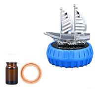 Vilgftyiet Ambientador giratorio para coche Pegasus con energía solar, difusor automático de fragancia impulsado por luz con aromas naturales de extracto de plantas, elegante diseño decorativo ABS (C)