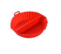 Vilgftyiet Bandeja de silicona para hornear con divisor, utensilios antiadherentes de alta temperatura para horno y freidora de aire, molde reutilizable de doble compartimento para galletas y