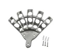 Vilgftyiet Base para mástil de aleación de aluminio con manivela de mano | Esta base de aleación de aluminio cuenta con un mecanismo de manivela para levantar y bajar suavemente la bandera.