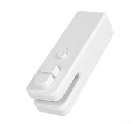Vilgftyiet Bolsa y sellador 2 en 1, portátil recargable para sellado térmico, ahorro de alimentos para cocina, viajes, camping, máquina compacta de sellado al vacío para bolsas de plástico (blanco)