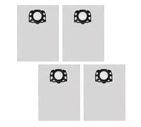 Vilgftyiet Bolsas de recolección de polvo compatibles para la serie Karcher WD2 WD4 MV4, filtros de tela no tejida, piezas de repuesto fáciles de instalar, paquete de 4 unidades blancas (WD4)