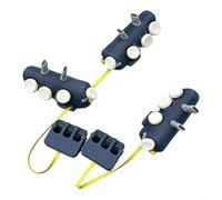 Vilgftyiet Botones de control de juego móvil, kit de disparador de juegos de 6/8/10 dedos para tableta iPad, accesorios de gamepad de mano ABS para disparos FPS, negro 15 x 10 x 5 cm
