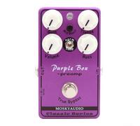 Vilgftyiet Box Preamp Overdrive Pedal de efecto para Moskyaudio para guitarra eléctrica con True Bypass EQ Control Boost Opciones de compresión Metal morado 115 x 65 x 50 mm