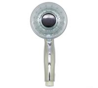 Vilgftyiet Cabezal de ducha LED para baño con pantalla de control de temperatura, 3 ajustes de flujo de agua, cambio de color, luz alimentada por agua, modo de masaje, accesorio de baño para el hogar