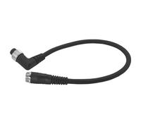 Vilgftyiet Cable de alimentación de carrete de pesca eléctrico para Daiwa y Shimano, núcleo de cobre de 1,5 mm², aislamiento de PVC, negro/plateado, 0,45 m-2 m (paquete de 1)