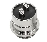 Vilgftyiet Cable de alimentación eléctrico para Daiwa y Shimano 2 pines 2 núcleos conector IP68 impermeable 25A 200V negro + plateado