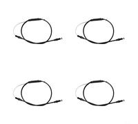 Vilgftyiet Cable de control de quitanieves 532428273 para Poulan para modelos Jonsered 924 HV ST 230 E 330, alambre de metal robusto de 115 cm, pieza de repuesto negra para lanzadores de nieve (4)