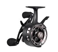 Vilgftyiet Carrete de pesca en hielo en línea con relación de transmisión 3.2:1, rodamientos de bolas 3+1 y sistema de caída magnética, compatible con la serie ICI, palanca de carrete libre