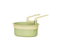 Vilgftyiet Cesta coladora colgante para fregadero de cocina, recogedor de residuos de alimentos sin taladrar con filtro desmontable para un drenaje eficiente, organizador que ahorra espacio para