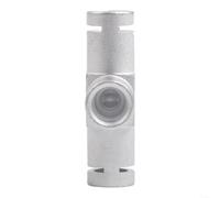 Vilgftyiet Conector de aluminio para máquina de café con interfaces duales, potenciador de e preparación de 2 y 3 vías para varios accesorios de cafetera (aluminio T)