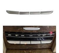 Vilgftyiet Cubierta de botón de ventilación de aire acondicionado de coche ABS para Mercedes-Benz Clase E W212 (2009-2015), juego de 4 calcomanías plateadas para interior
