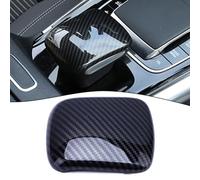 Vilgftyiet Cubierta de fibra de carbono para pomo de palanca de cambios para Mercedes-Benz GLA 2020-2021 - Decoración de consola interior de plástico ABS, fácil de instalar, oculta los arañazos