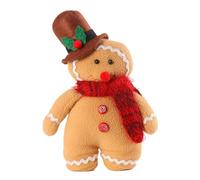 Vilgftyiet Decoración de muñeca de pareja de Navidad de tela de felpa, adorno navideño suave y seguro para escritorio, mantel o mesa, figura festiva versátil en diseño encantador