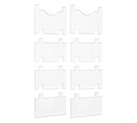 Vilgftyiet Espaciadores de acrílico transparente para sofá, paquete de 2 protectores de pared antideslizantes para muebles, evita que el sofá cama se raye las paredes, funciona en todos los tipos de