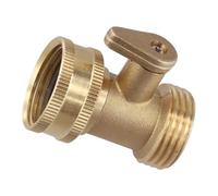 Vilgftyiet G con construcción de latón macizo para evitar fugas, a prueba de óxido, compatible con mangueras roscadas estándar de 3/4 pulgadas, ideal para riego, aspersores, RV y uso en exteriores