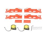 Vilgftyiet Herramienta de alineación de ruedas con 2 cintas métricas, medidor de alineación de dedos de metal automotriz para garaje doméstico, compatible con patrones de pernos de 5 x 4.5, 5 x 5, 5 x