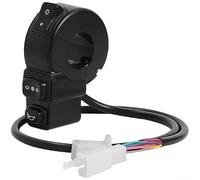 Vilgftyiet Interruptor de control de manillar de 3 funciones para ATV Scooter Motocicleta, faro intermitente para bocina para COMBO, fácil instalación con cable extendido de 53 cm