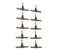 Vilgftyiet Juego de 10 piezas giratorias de crimpado de pesca con mangas antienredos para pesca de carpa, juego de aparejos de terminales de gel de sílice de 39 x 24 mm, compatible con aparejos de