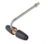 Vilgftyiet Juego de accesorios profesionales para limpiador de canalones con sistema de conexión rápida de 1/4 pulgadas, boquillas turbo giratorias para lavadora a presión, varita de extensión