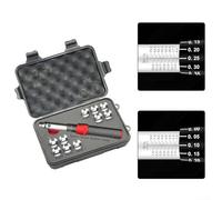 Vilgftyiet Juego de llaves dinamométricas para radios de motocicleta, herramienta de calibración de aleación de aluminio de 5,1 a 6,9 mm para motos de cross, kit de mantenimiento y reparación de