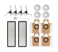 Vilgftyiet Juego de piezas de repuesto para Xiaomi Robot Vacuum 5 Pro OV21CN, filtro HEPA compatible, cepillos laterales, paños de fregona y bolsa de polvo para un fácil mantenimiento de instalación
