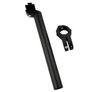 Vilgftyiet Juego de tija y vástago de aleación de aluminio para bicicleta, 27,2 mm o 31,6 mm x 300 mm/350 mm, para bicicleta de montaña, aleación ligera de alta resistencia, fácil instalación, dorado