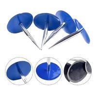 Vilgftyiet Kit de 4 parches de hongos para neumáticos de coche, motocicleta, camión y neumáticos agrícolas, reparación de pinchazos con cable de 6 mm con construcción de metal y goma, 70 x 50 mm, azul