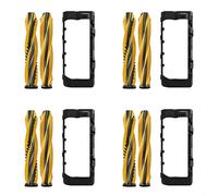 Vilgftyiet Kit de cepillo de repuesto compatible con MOVA Z50 Ultra Z60 Ultra, incluye cepillo principal y cubierta, recoge eficientemente los desechos de polvo de pelo de mascotas, limpieza