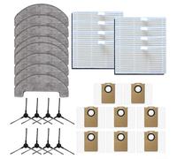 Vilgftyiet Kit de cepillo lateral para robot aspirador MONSGA MS1 MAX, con almohadillas lavables, filtros de alta