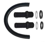 Vilgftyiet Kit de conector de almacenamiento de agua de jardín, sistema de enlace de lluvia con tubo de extensión para recolección de agua