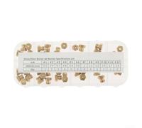 Vilgftyiet Kit de conversión de boquilla de estufa de gas de latón M6 x 0,75 mm para GLP a gas natural, 11 tamaños de orificio de 0,3 a 1,9 mm para piezas de repuesto de quemador de propano dorado (en