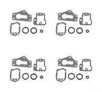 Vilgftyiet Kit de juntas de carburador para motor 301 para carburadores TK Saxonette, juego de sellos de papel y goma con membrana para reparación de equipos de césped Hercules (4)