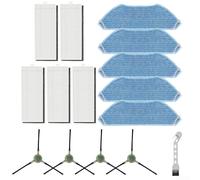 Vilgftyiet Kit de repuesto de almohadillas de filtro HEPA para Lefant M2 M2S M2 Pro M2S Pro M2S Pro Robot Aspirador 5 almohadillas 4 cepillos 1 herramienta de limpieza