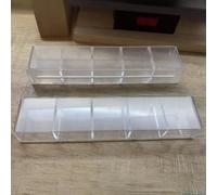 Vilgftyiet Organizador de pajitas de acrílico para puerta de armario, dispensador que ahorra espacio para popotes, cucharas, palillos, brochas de maquillaje, 15 x 4 cm, 20 x 4 cm, 25 x 4 cm, 5