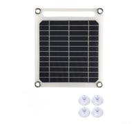 Vilgftyiet Panel solar monocristalino de 6 W 5 V con interfaz tipo C, IP65 impermeable poderes portátiles para acampar al aire libre, compactos unidades ligeras de 180 x 210 mm