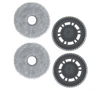 Vilgftyiet Paños y soportes de repuesto para mopa Mova para P50 Pro Ultra P10 Pro Ultra Ultra para P50 Ultra E40 Ultra Robot Aspirador Fuerte Absorción Lavable 4 piezas