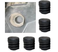 Vilgftyiet Paquete de 5 amortiguadores de goma para capó de automóvil para vehículos Nissan, almohadillas de tope de parachoques de arandela de capó, topes de goma negra compatibles con modelos Nissan