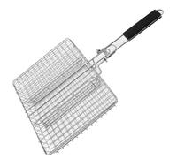Vilgftyiet Parrilla cuadrada plegable de acero inoxidable para desmontaje portátil para herramienta de parrilla de barbacoa