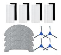 Vilgftyiet Piezas de repuesto para LIECTROUX LILIN X6, kit de paño de trapeador con filtro de cepillo lateral, accesorios de aspiradora robot con cepillos de repuesto, filtros y almohadillas de