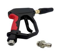 Vilgftyiet Pistola de espuma de acero inoxidable 304 para lavado de coche con diseño antitorceduras y sin fugas, entrada de 38 FNPT y 14 salidas de conector rápido compatible con accesorios de