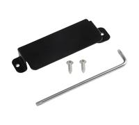 Vilgftyiet Placa de cubierta de correa neutra de acero negro con tornillos para modelos Dodge Charger 2015-2023, pieza interior antirrobo de repuesto directo