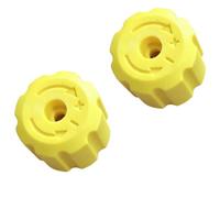 Vilgftyiet Pomo de ajuste de olla de espuma, tapa amarilla, plástico de | Controla fácilmente tu salida de espuma con este pomo de repuesto amarillo brillante diseñado para conjuntos de tapas de olla