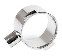 Vilgftyiet Portafiltro sin fondo de acero inoxidable 304 de 51 mm para espresso, soporte de filtro de café de doble oreja con malla fina, diseño desmontable para una fácil limpieza (sin él)